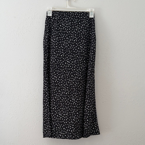 A New Day Black and White Patterned Maxi Skirt - Picture 3 of 3